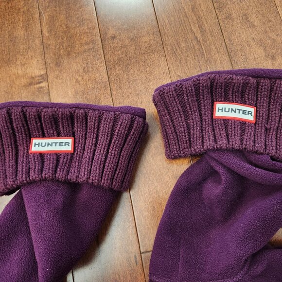 Hunter Boot socks purple in size large - Picture 3 of 5